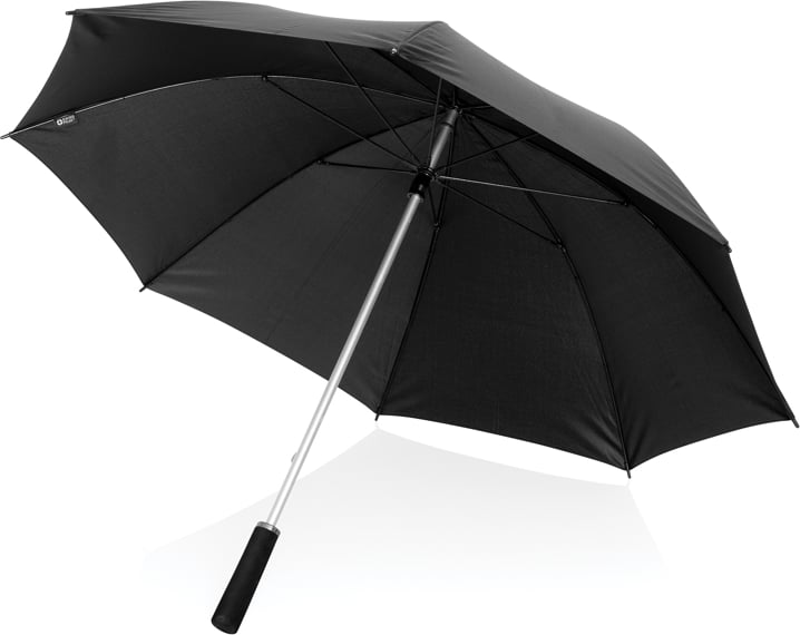 Hovedproduktbilde for Svart Swiss Peak Aware Ultralett 25" Paraply