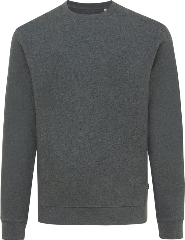 Hovedproduktbilde for Heather anthracite iqoniq Denali Resirkulert Bomull Ufarget Collegegenser