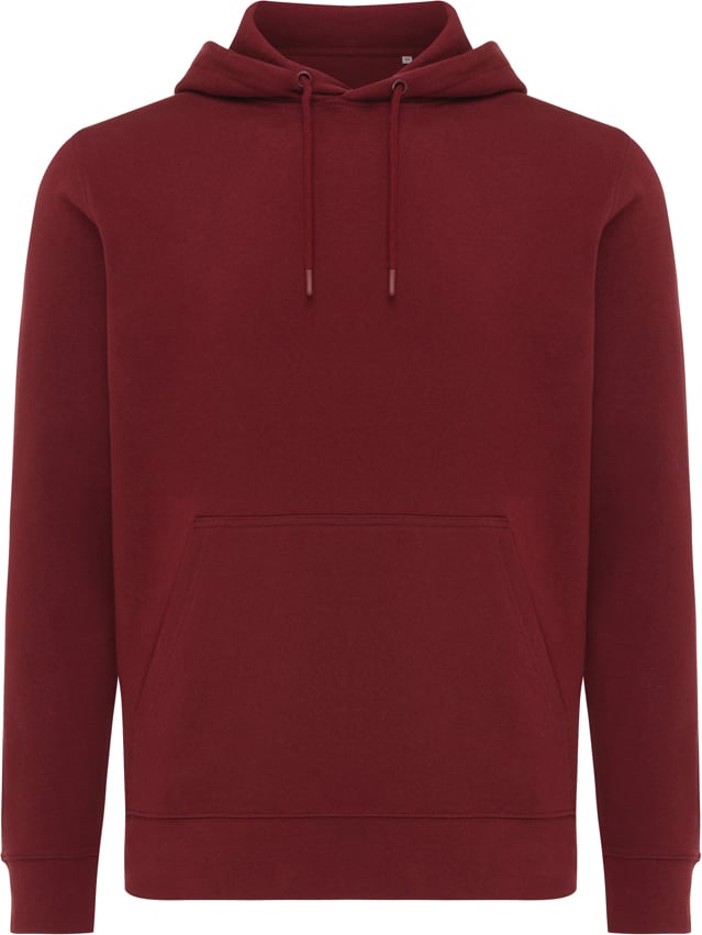 Hovedproduktbilde for Burgunderrød iqoniq Rila Resirkulert Bomull Hettegenser