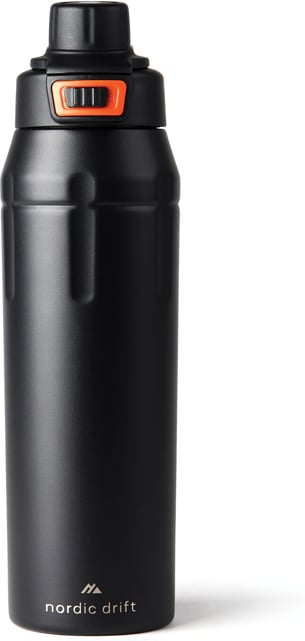 Hovedproduktbilde for Svart Nordic Drift Trail RCS isolert sportsflaske som kan stenges