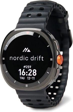 Hovedproduktbilde for Svart Nordic Drift Titan High performance Watch