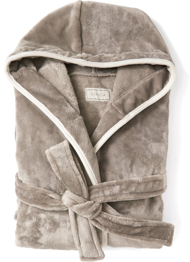 Hovedproduktbilde for Grå Vinga Louis Plysj GRS RPET S/M Morgenkåpe