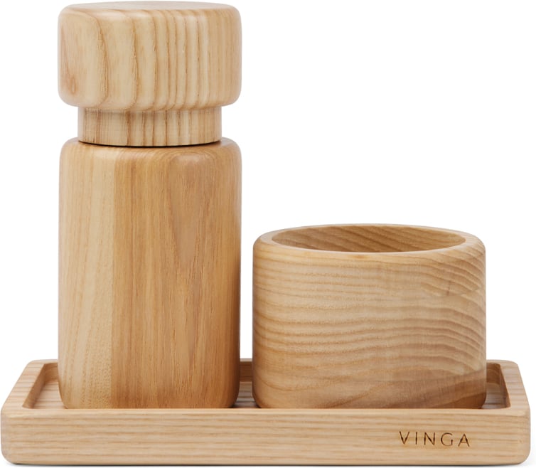 Hovedproduktbilde for Brun Vinga Retro FSC® Ask Salt & Peppersett