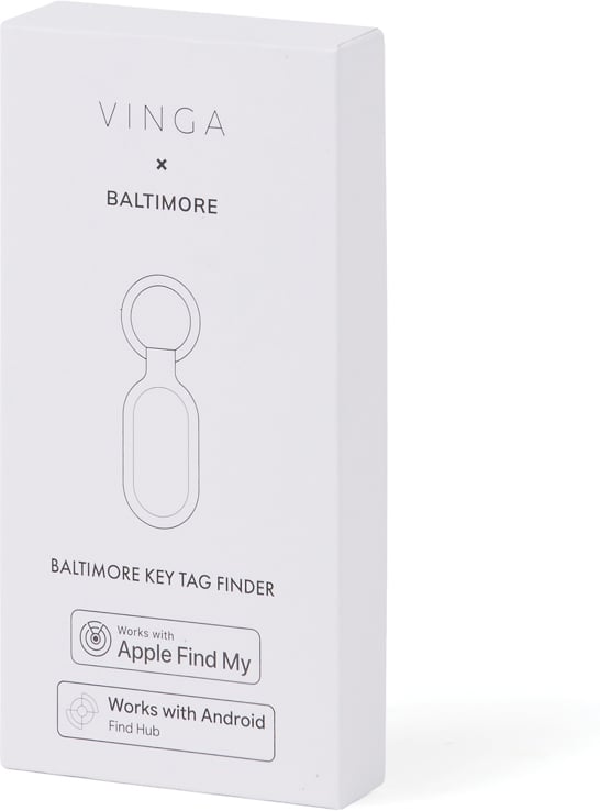 Hovedproduktbilde for Greige Vinga Baltimore RCS Nøkkelbrikke med Finder Dual