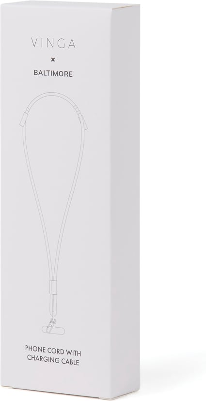 Hovedproduktbilde for Greige Vinga Baltimore RCS telefonledning med ladekabel