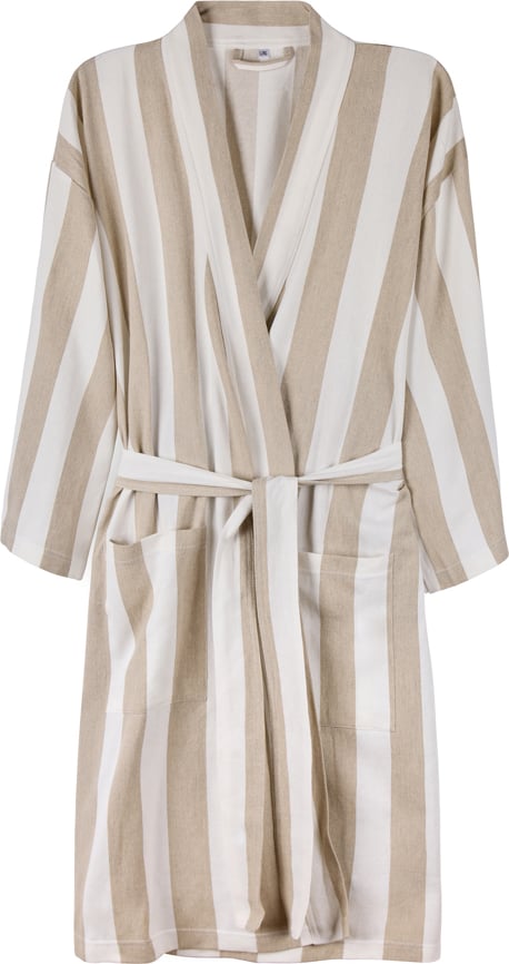 Hovedproduktbilde for Beige Vinga Ornos GRS Resirkulert Bomull og Polyester Hamam S/M Badekåpe