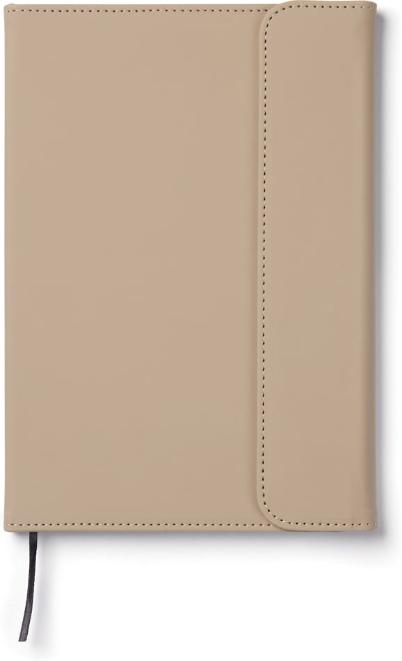 Hovedproduktbilde for Greige Vinga Baltimore GRS Resirkulert Papir og PU Linjert Notatbok