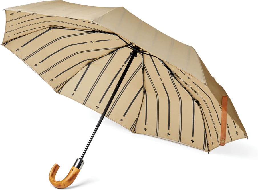 Hovedproduktbilde for Beige Vinga Bosler AWARE RPET 21" Automatisk Sammenleggbar Paraply