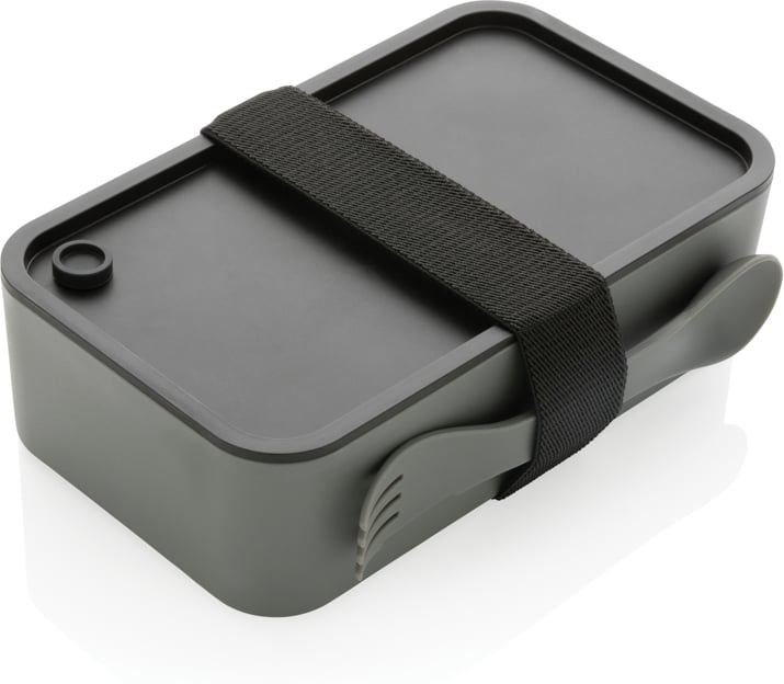 Hovedproduktbilde for Grå XD Collection GRS Resirkulert PP Matboks med Spork