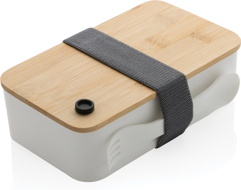 Hovedproduktbilde for Hvit XD Collection RCS Resirkulert PP Matboks med Bambuslokk