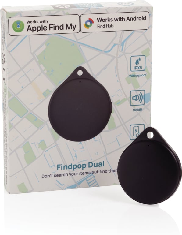 Hovedproduktbilde for Svart XD Collection Findpop Dual RCS resirkulert plast item finder IPX5