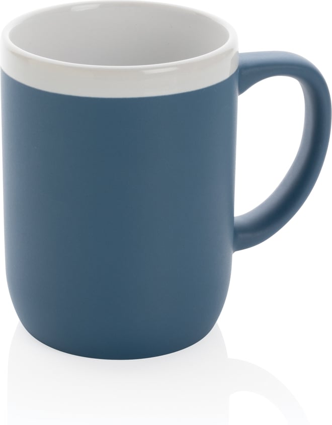 Hovedproduktbilde for Blå XD Collection 300 ml Hvit Kant Keramisk Kopp