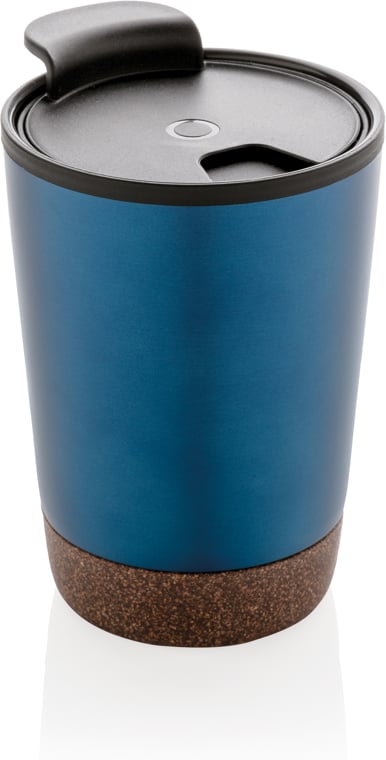 Hovedproduktbilde for Blå XD Collection 300 ml GRS Resirkulert Stål og PP Termokopp med Kork