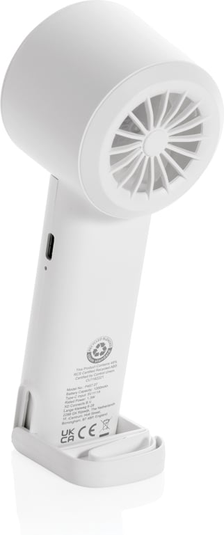 Hovedproduktbilde for Hvit XD Collection Twist RCS Rplast Oppladbar Bærbar Vifte