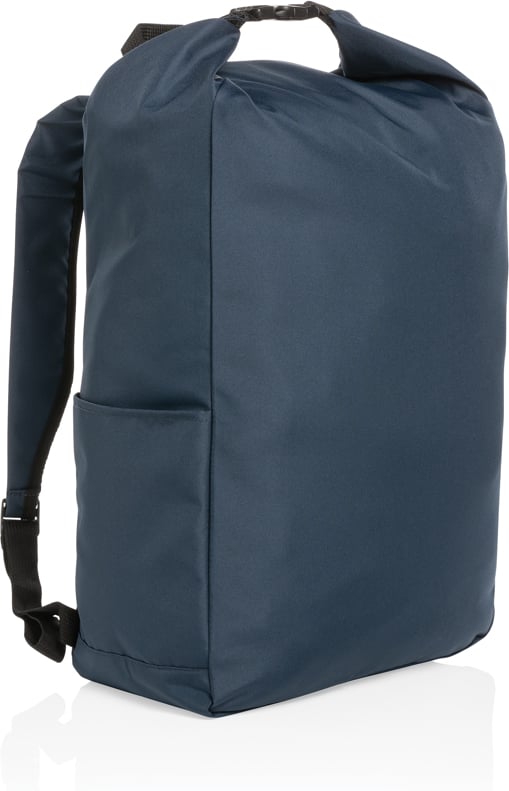 Hovedproduktbilde for Marinblå XD Collection Impact AWARE RPET Enkel Rulletopp Ryggsekk