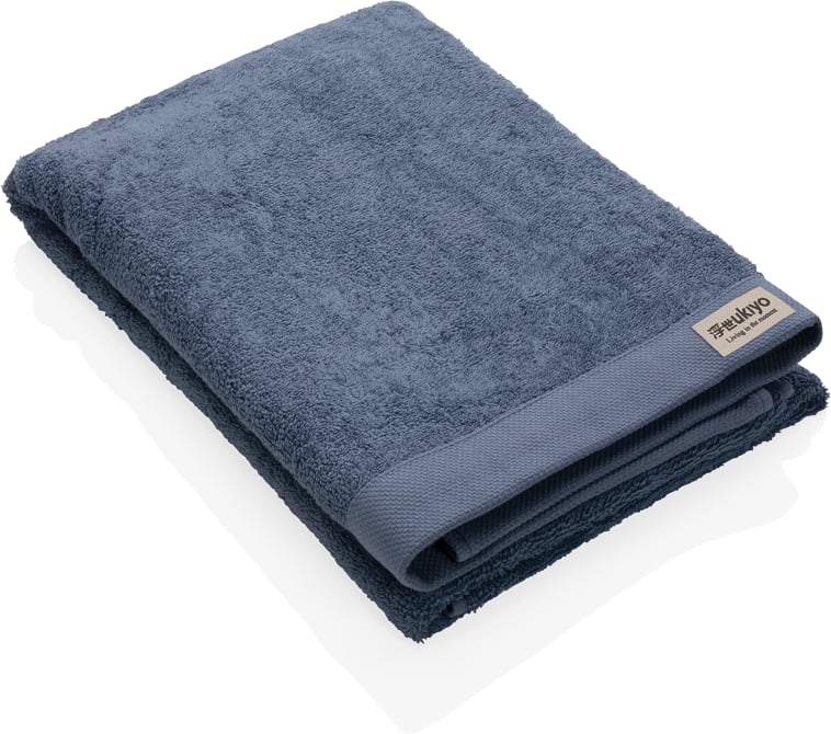 Hovedproduktbilde for Blå Ukiyo Sakura AWARE 500 g/m2 70 x 140cm Håndkle