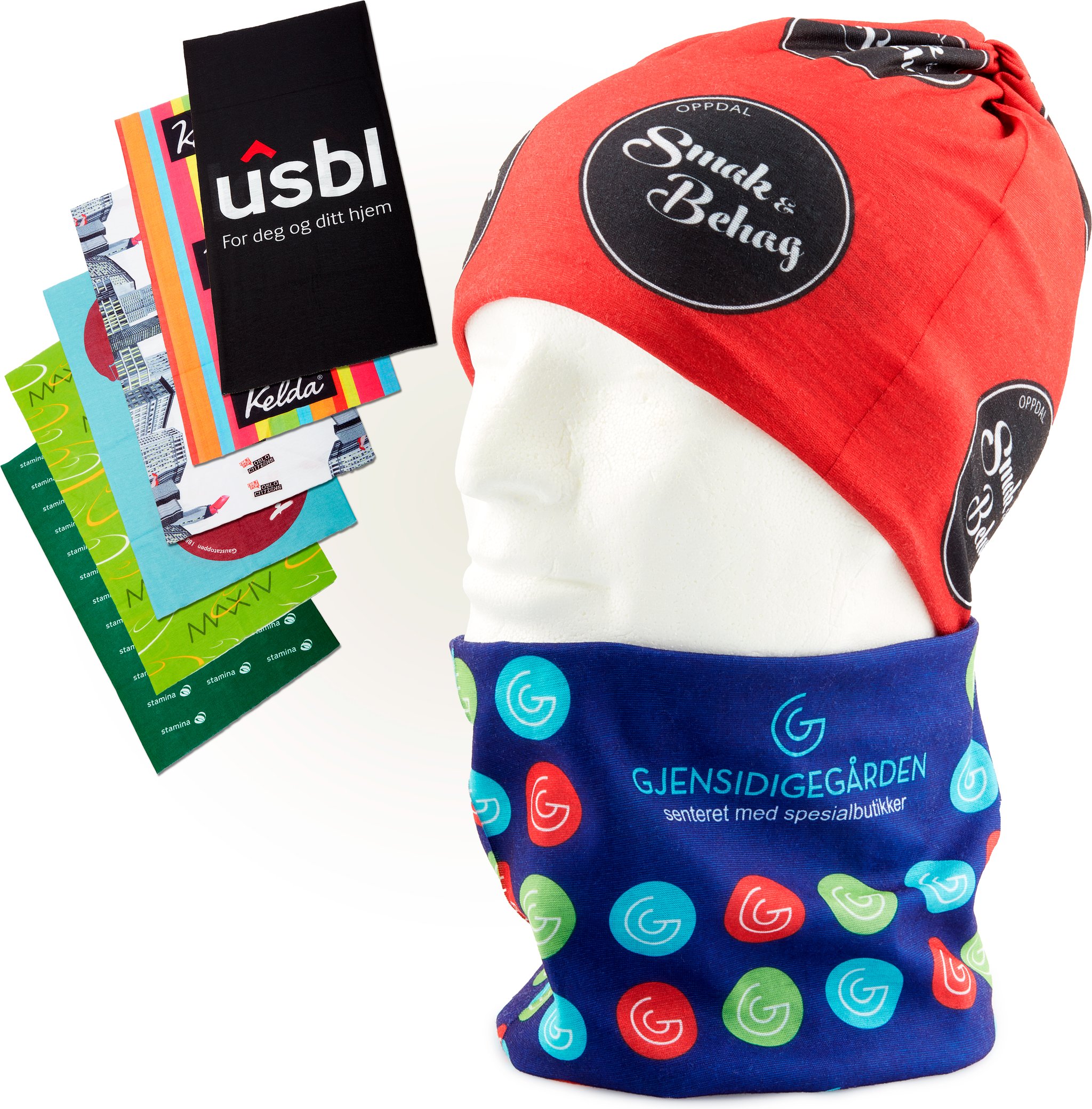 Hovedproduktbilde for 1 farge Multilue / Bandana