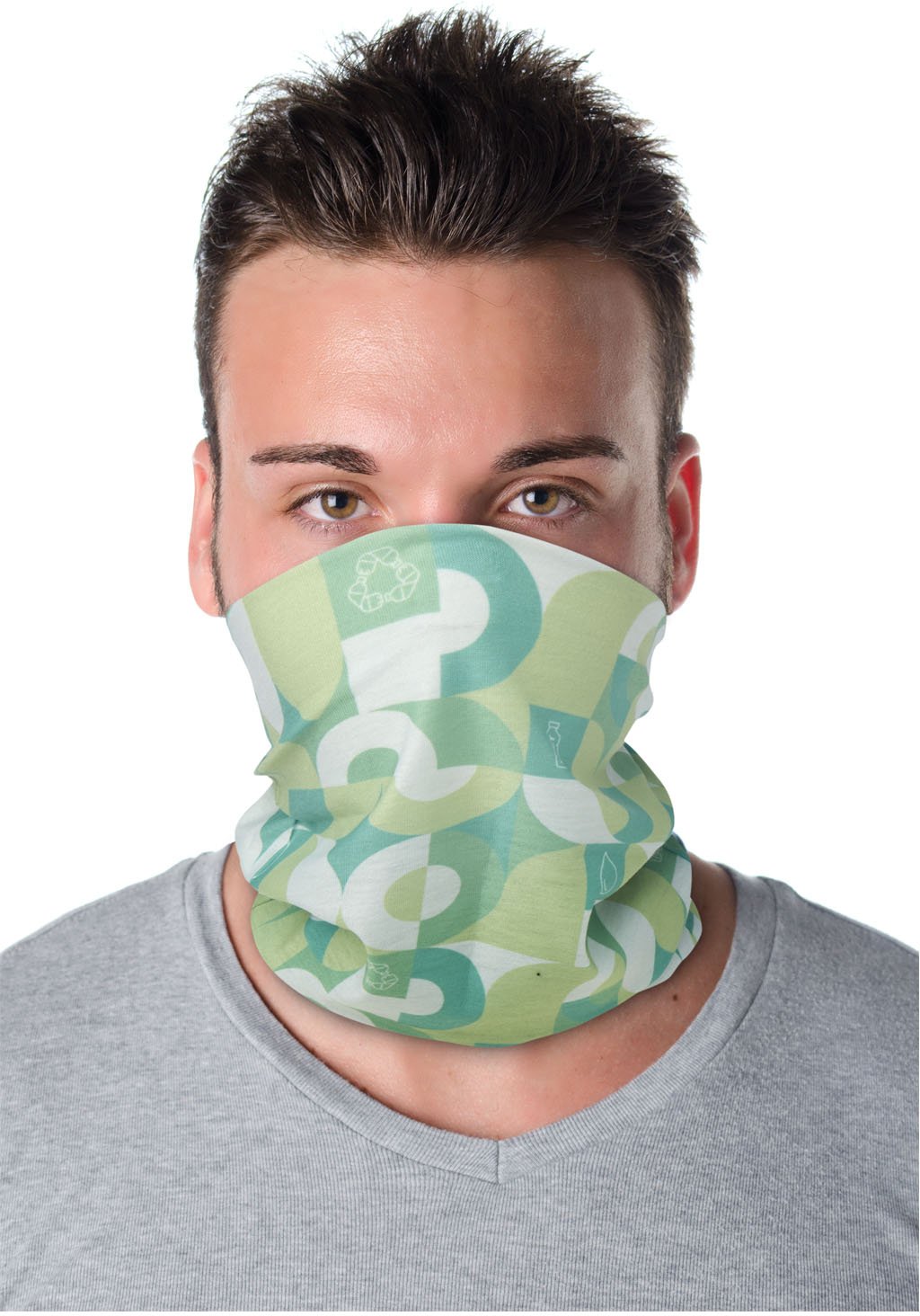 Hovedproduktbilde for Hvit Alice 145 g/m2 RPET Bandana Multilue