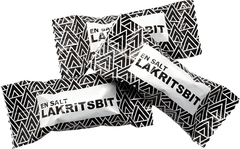 Hovedproduktbilde for Salt Lakris Lakrisbiter i Flowpack
