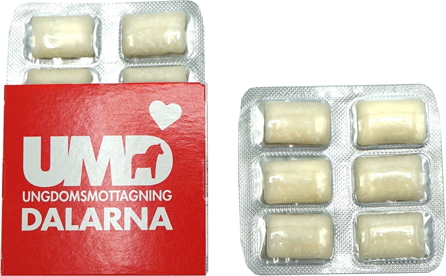 Hovedproduktbilde for Mynte Tyggegummi 6-pack