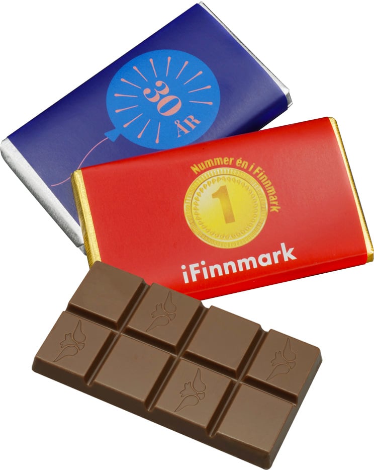 Hovedproduktbilde for 30,5% kakao Sjokolade 25g