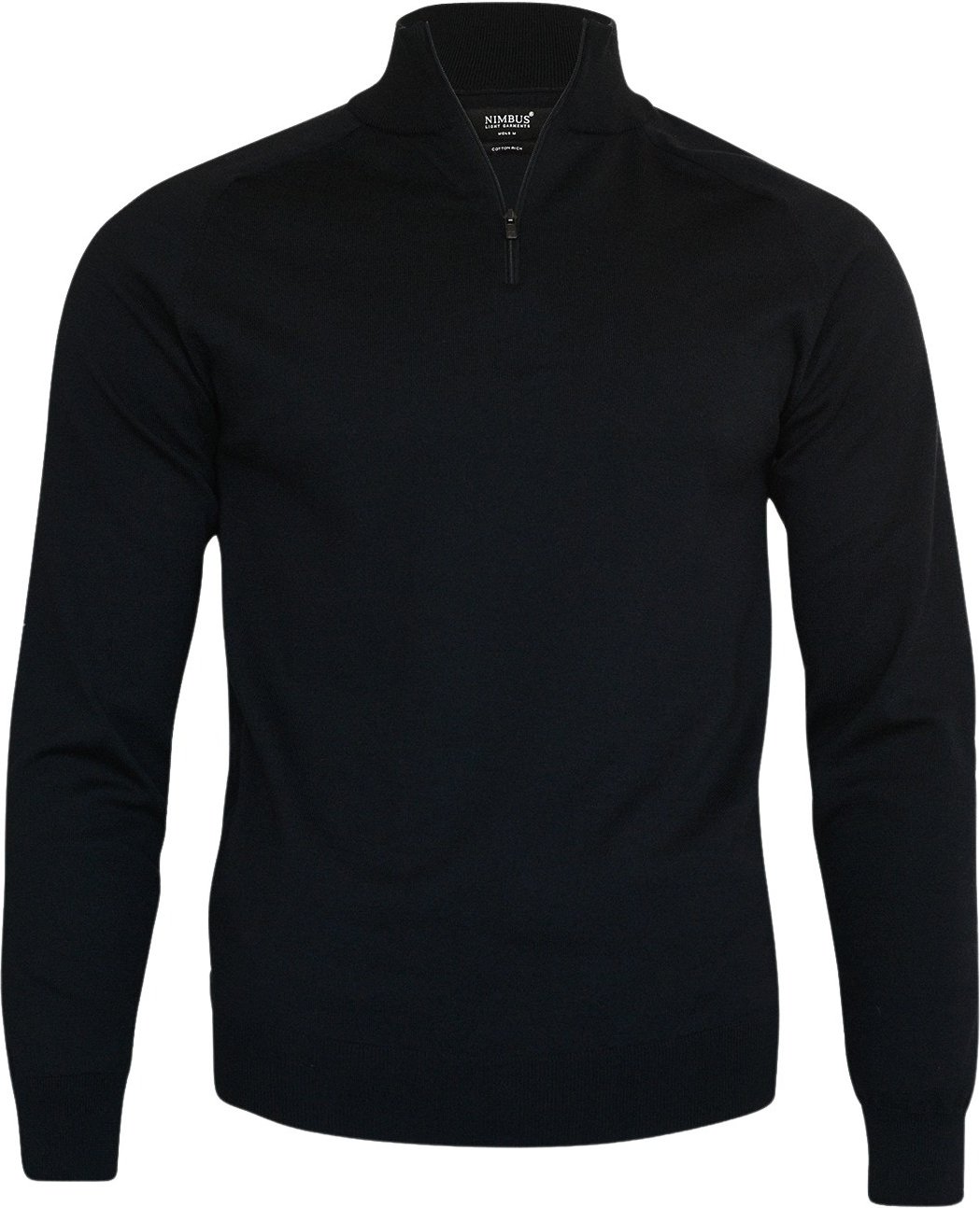 Hovedproduktbilde for Black Nimbus Brighton Bomull og Nylon 1/4-Zip Strikkegenser