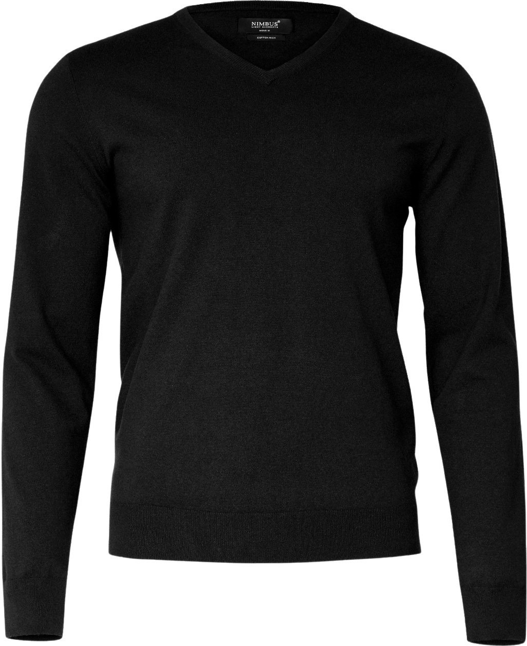 Hovedproduktbilde for Black Nimbus Brighton Bomull og Nylon V-Neck  Strikkegenser