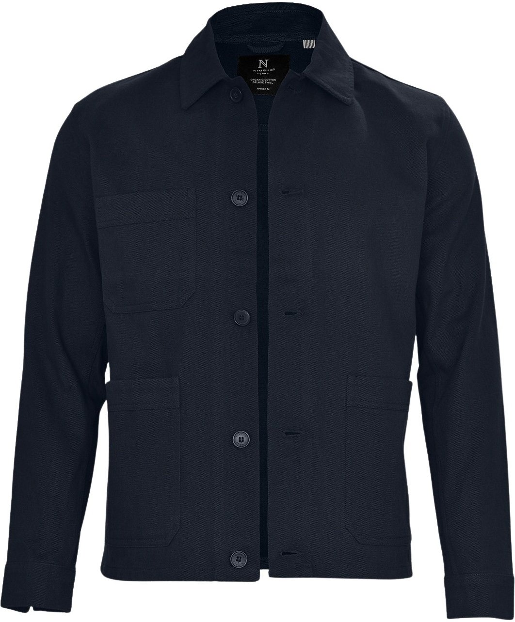 Hovedproduktbilde for Dark Navy Nimbus Sonoma Bomull Unisex Overshirt Jakke
