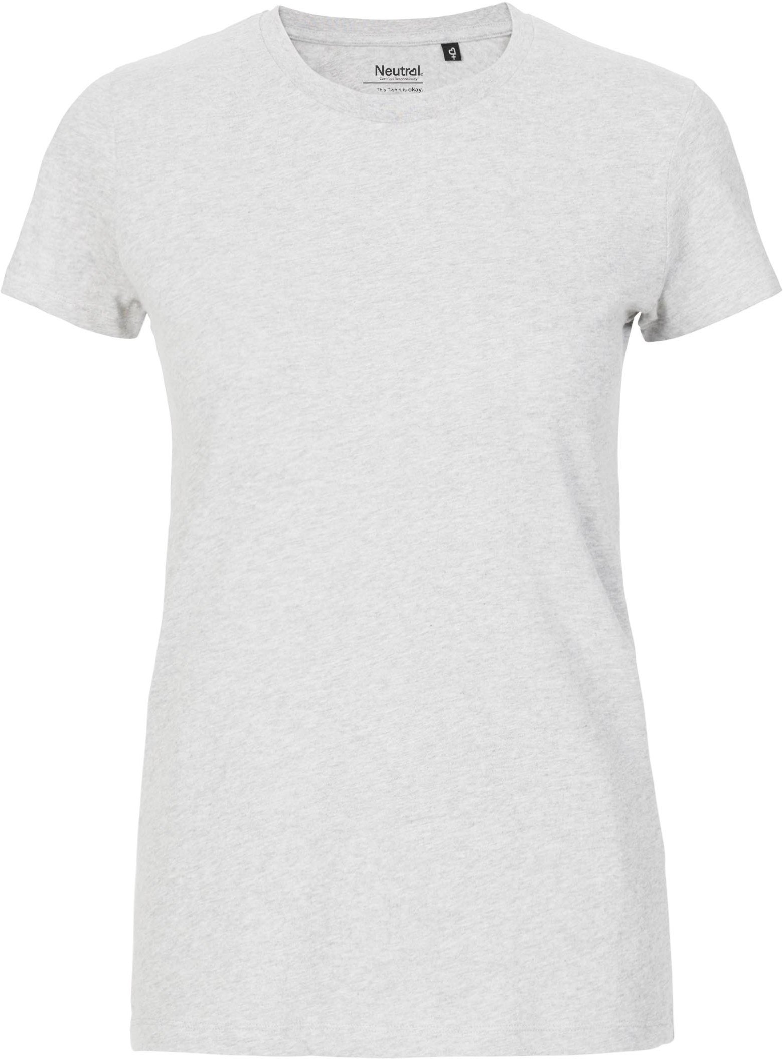 Hovedproduktbilde for Ash Grey Neutral Fitted T-skjorte Dame