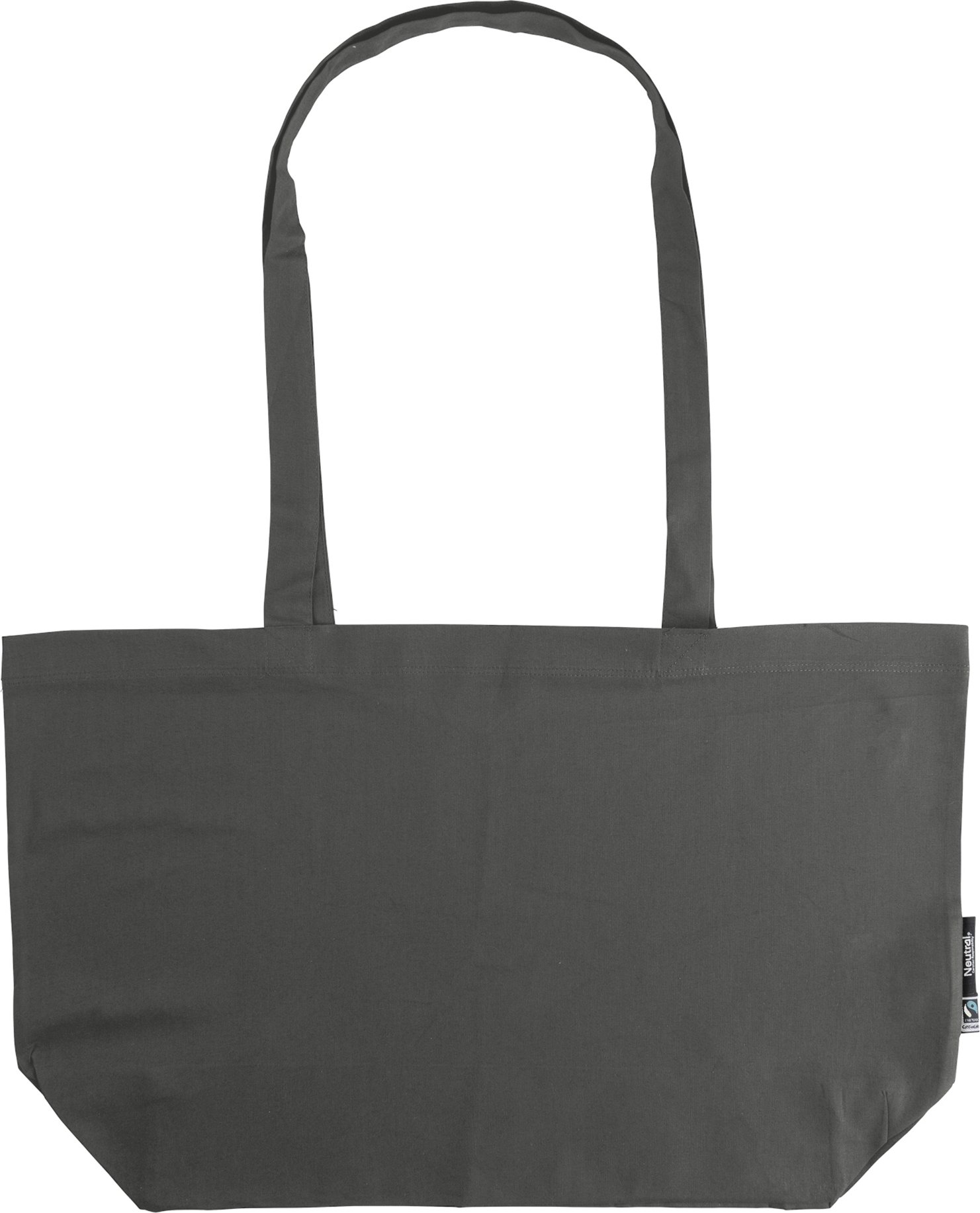 Hovedproduktbilde for Charcoal Neutral Lange Håndtak og Belg Handlenett