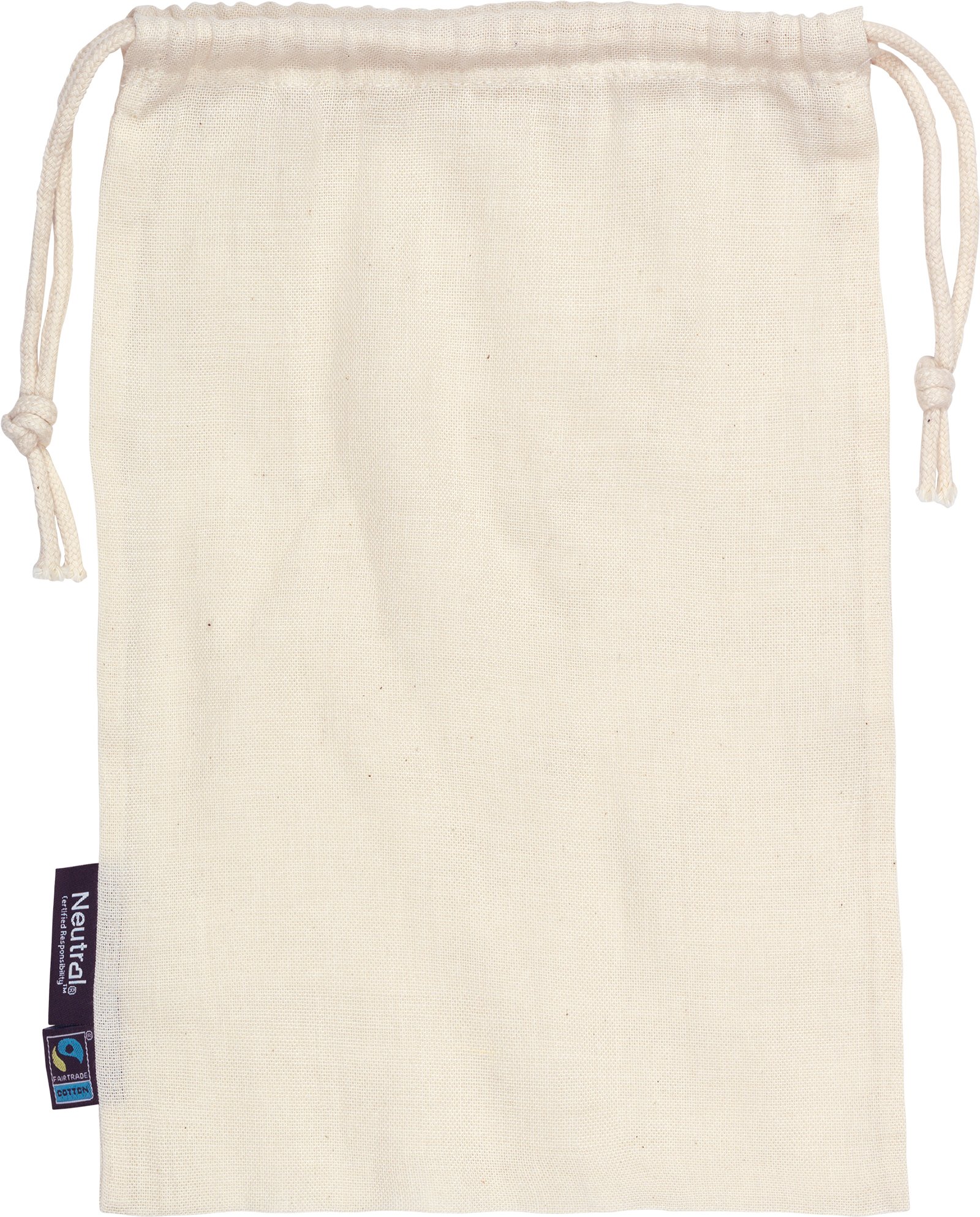 Hovedproduktbilde for Natur Neutral Bomullspose med snor (5-pakning)