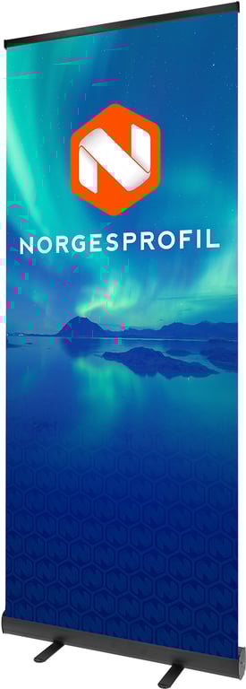 Produktbilde for Roll up Sort 85 cm med bæreveske