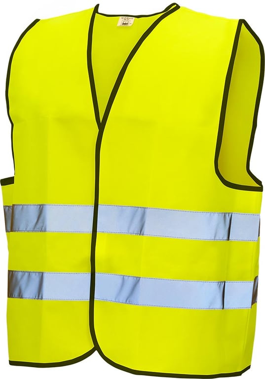 Produktbilde for Refleksvest Gul One Size CE EN 471 Kl. 2
