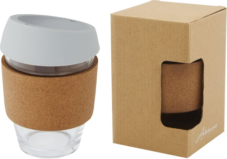 Produktbilde for Lidan 360 ml Borosilikatglass med korkgrep Termokopp