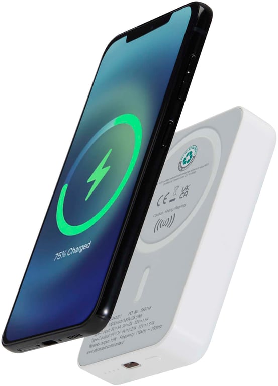 Produktbilde for Acrab 10.000 mAh Resirkulert Plast 15 W Magnetisk Powerbank