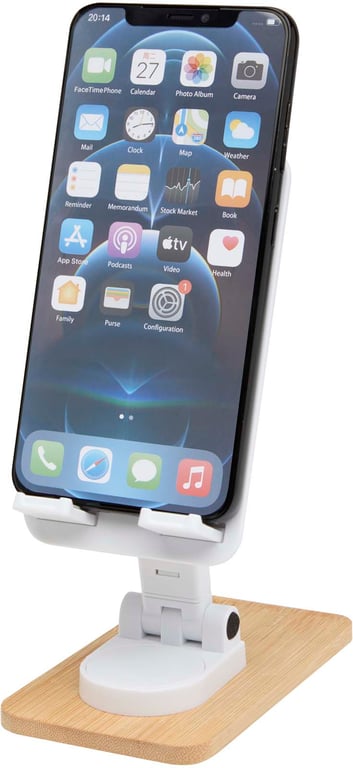 Produktbilde for Alfirk Bambus og Resirkulert Plast Sammenleggbar Telefonholder 