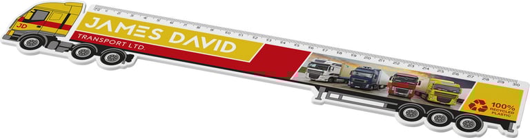 Produktbilde for Tait Resirkulert Plast Lastebilformet 30 cm Linjal