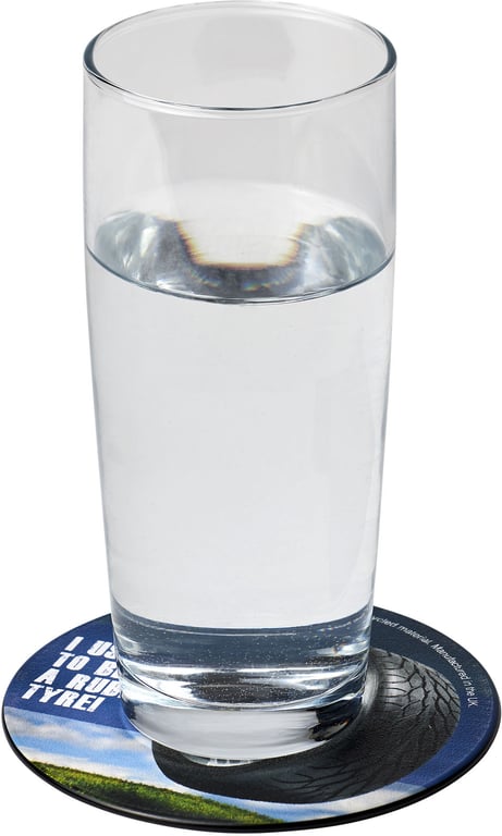 Produktbilde for Brite-Mat® Resirkulert Dekkmateriale Rund Glassbrikke 