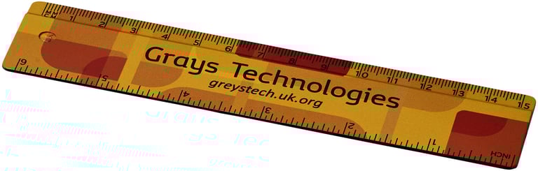 Produktbilde for Terran Resirkulert Plast 15 cm  Linjal