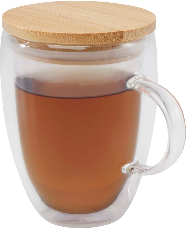 Produktbilde for Seasons Leona 350 ml Bambuslokk Glasskopp