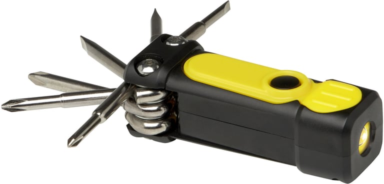 Produktbilde for STAC Octo RCS Resirkulert Plast 8-i-1 Skrutrekkersett med Lommelykt