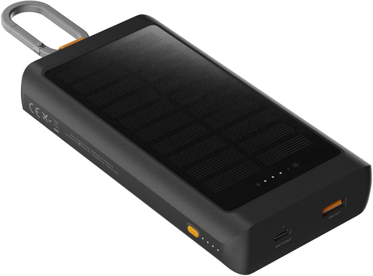 Produktbilde for Xtorm XG2S101 Go2 10.000 mAh 15 W Solcelledrevet Powerbank med Lys og Karabinkrok