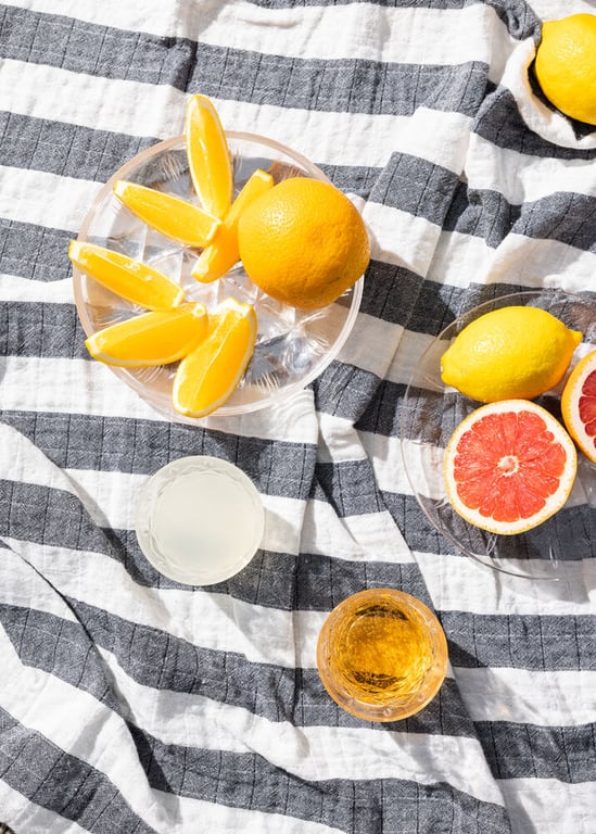 Produktbilde for Sagaform Emilie Bomull og RPET Sort /Hvit Teppe