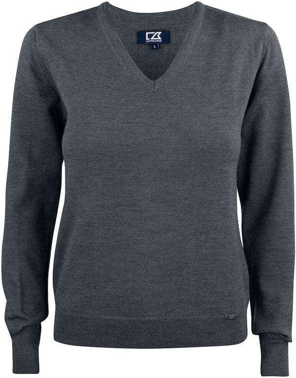 Produktbilde for Cutter & Buck Everett V-hals Strikkegenser Dame