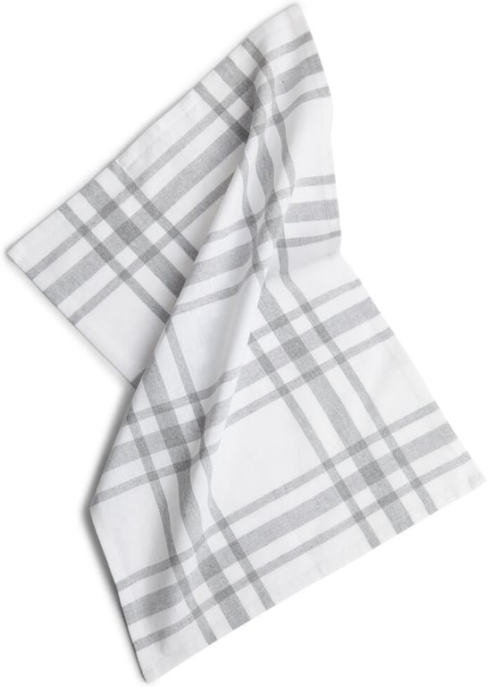 Produktbilde for Kosta Linnewäfveri Rutete Resirkulert Bomull 40x60 cm Kjøkkenhånkle