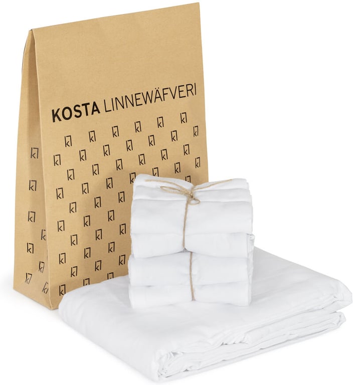 Produktbilde for Kosta Linnewäfveri Eliza Resirkulert Bomull 12-pk Servietter