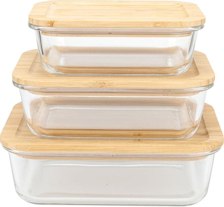 Produktbilde for Lord Nelson Glass og Bambus Sett med Matbokser
