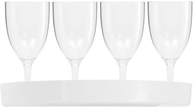 Produktbilde for Lord Nelson RPET 4-pk Plastglass med Brett