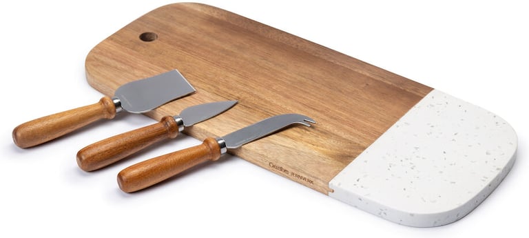 Produktbilde for Örrefors Jernverk Ostebrett med 3 kniver