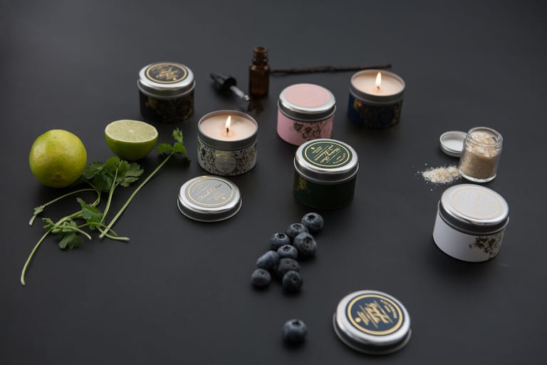 Produktbilde for Victorian Sense Tinbox Fresh Cotton  Duftlys